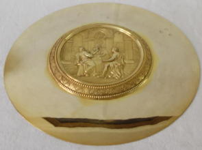 Antique solid silver gilt French Baroque Chalice